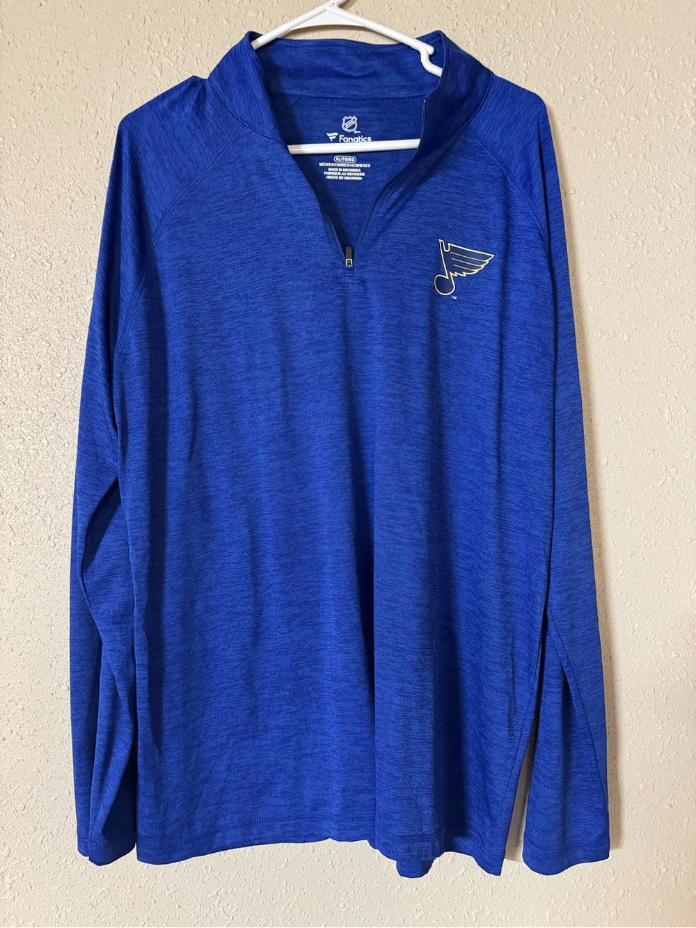 Fanatics Royal Blue NHL Logo Crew Neck Tee